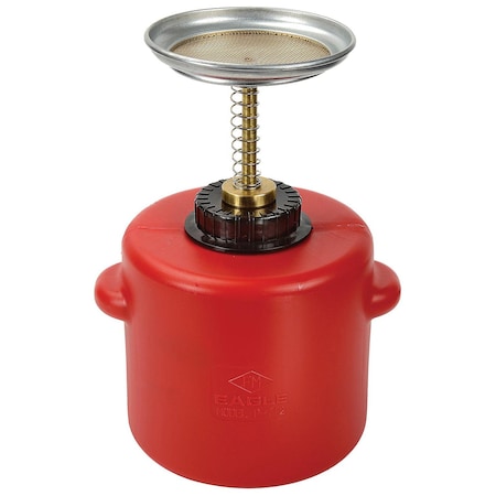 Eagle Mfg Eagle P-712 Safety Plunger Can, 2 Quart Polyethylene P712